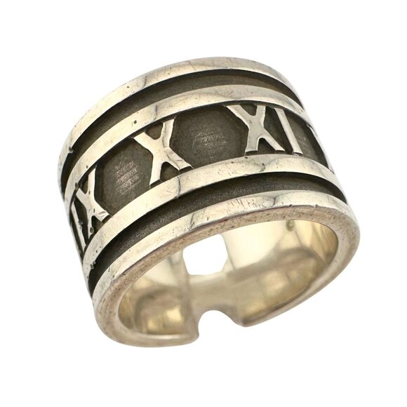 Tiffany & Co Large Atlas Ring - Sterling Silver Size 5